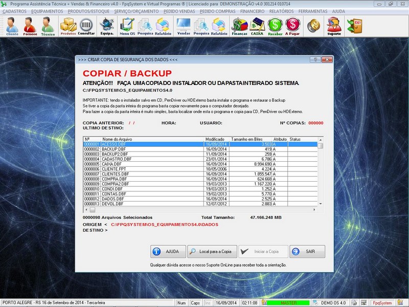 Programa OS Assistencia Técnica v4.0 - FpqSystem