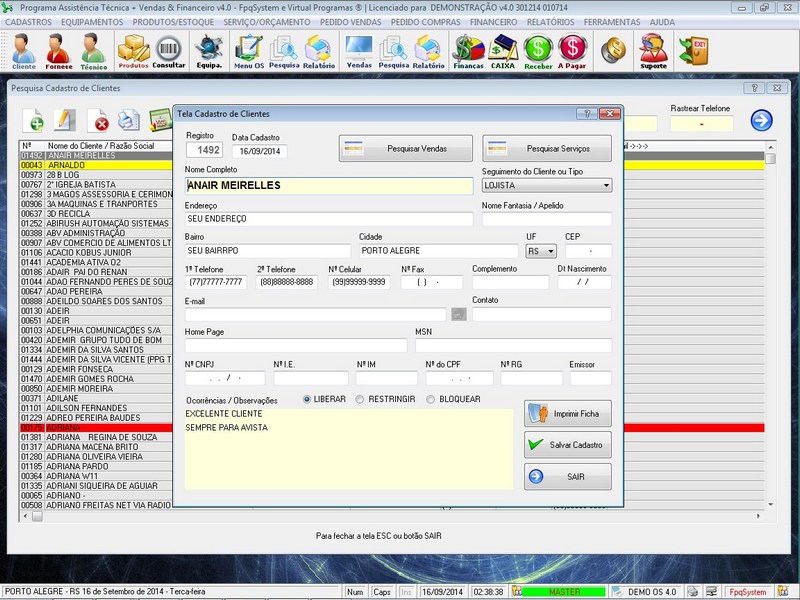 Programa OS Assistencia Técnica v4.0 - FpqSystem