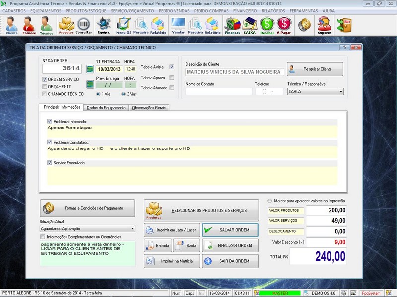 Programa OS Assistencia Tcnica v4.0 - FpqSystem