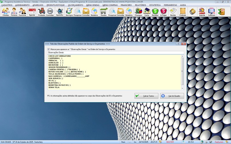 Programa OS Assistncia Tcnica 5.0 Plus