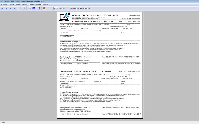 Programa OS Assistncia Tcnica 5.0 Plus