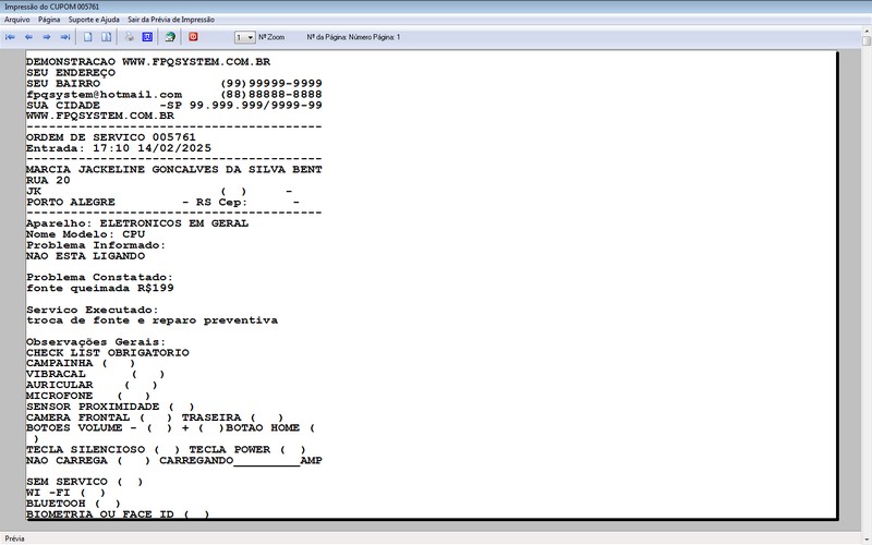 Programa OS Assistncia Tcnica 5.0 Plus