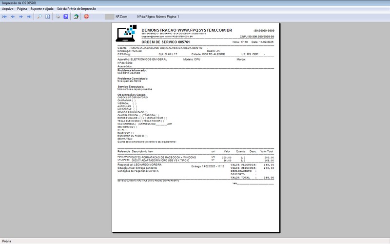 Programa OS Assistncia Tcnica 5.0 Plus