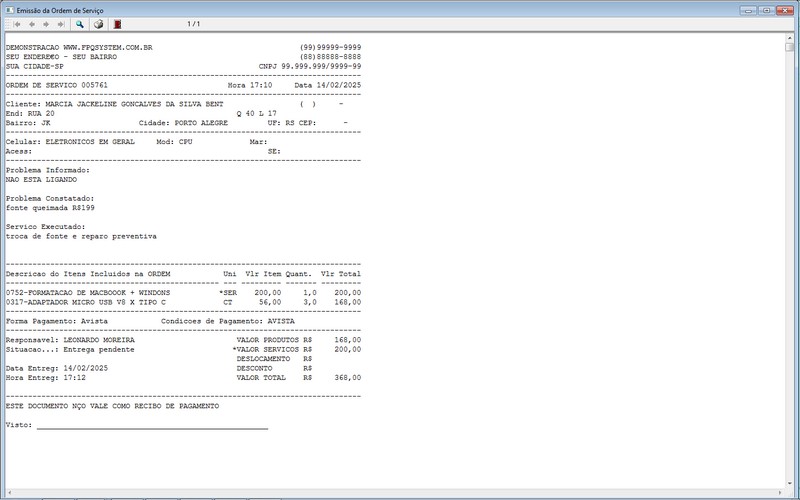 Programa OS Assistncia Tcnica 5.0 Plus