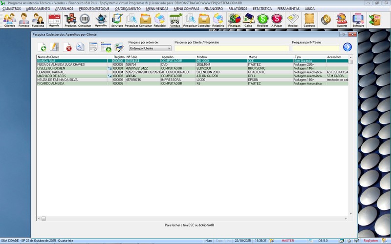 Programa OS Assistncia Tcnica 5.0 Plus