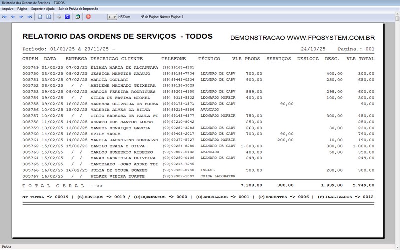 Programa OS Assistncia Tcnica 5.0 Plus