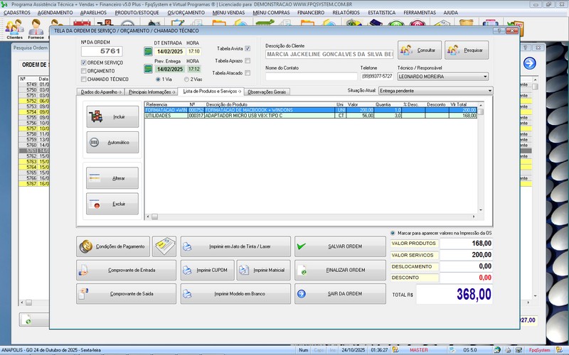 Programa OS Assistncia Tcnica 5.0 Plus