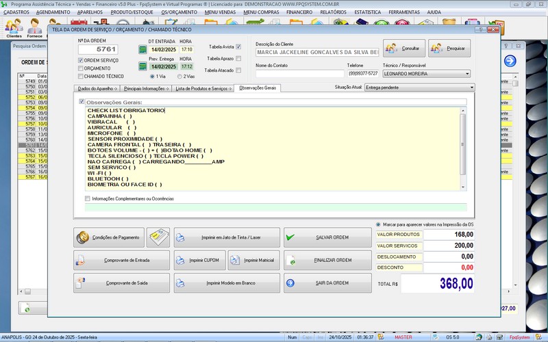 Programa OS Assistncia Tcnica 5.0 Plus