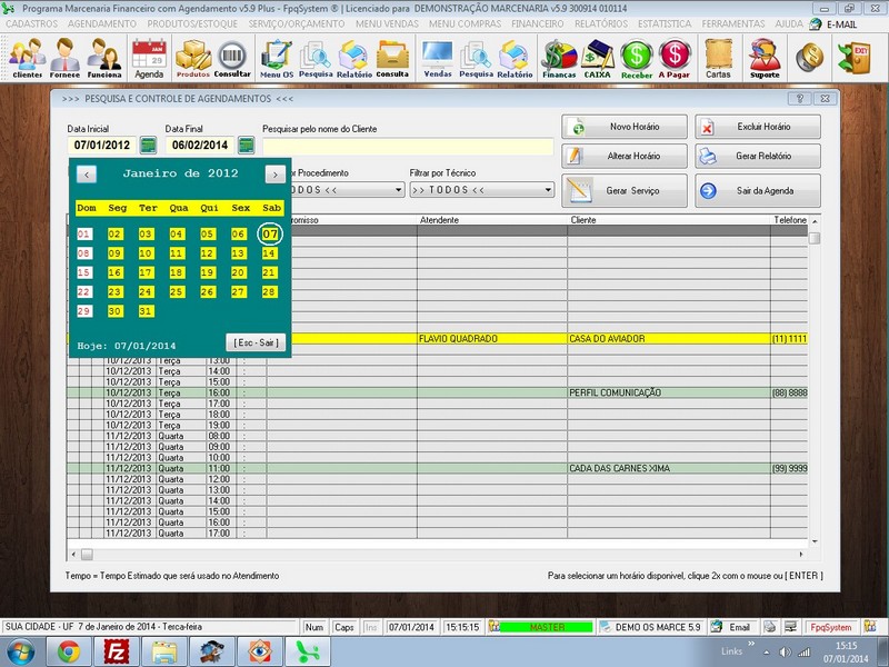 Imagens do Programa Marcenaria v5.9 Plus