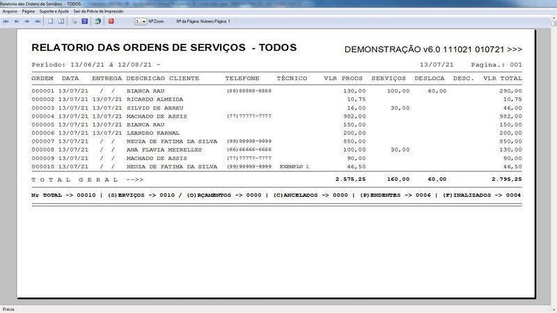 Programa OS Assistncia Tcnica 6.0 Plus