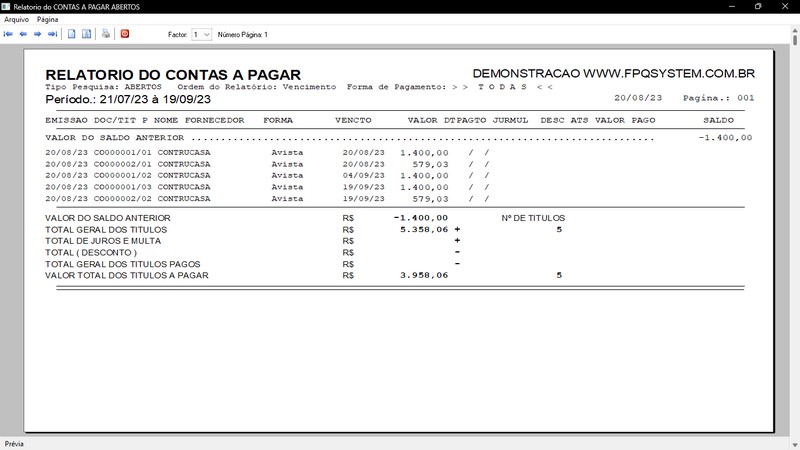 Imagens do Programa Vidraaria e Esquadria v6.7 Plus