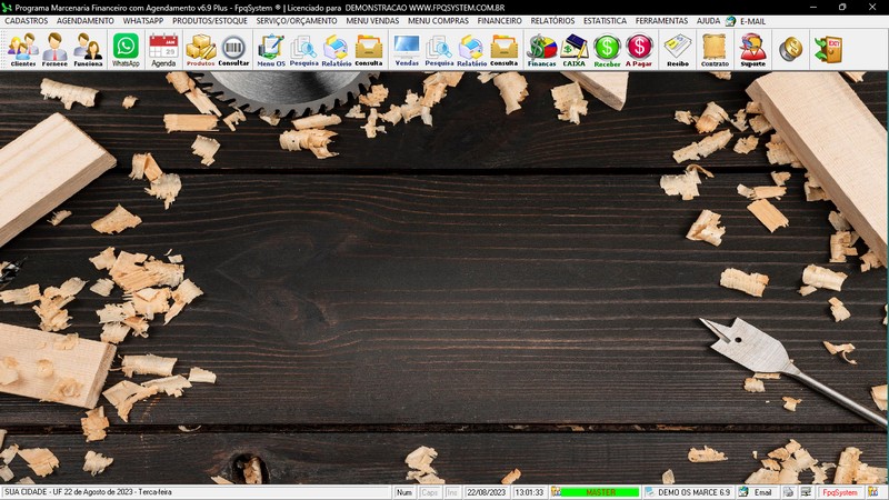 Imagens do Programa Marcenaria v6.9 Plus