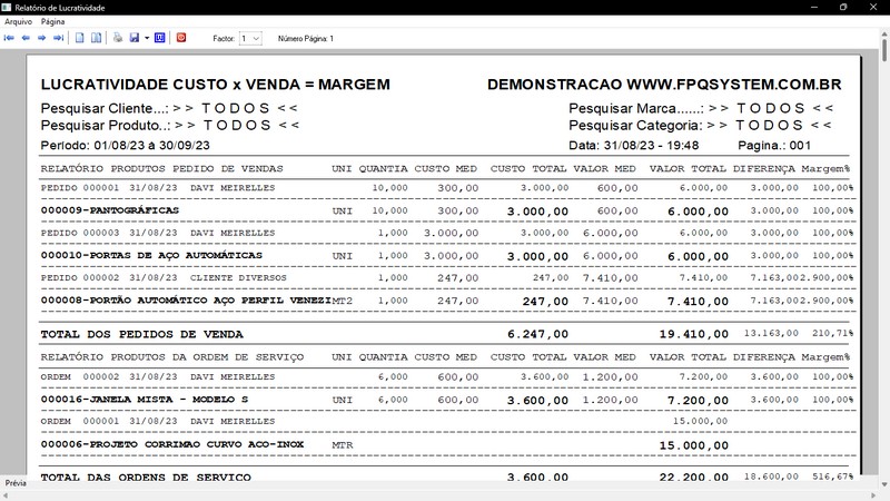 Imagem do Programa Serralheria, Agendamento e Financeiro 7.3 Plus