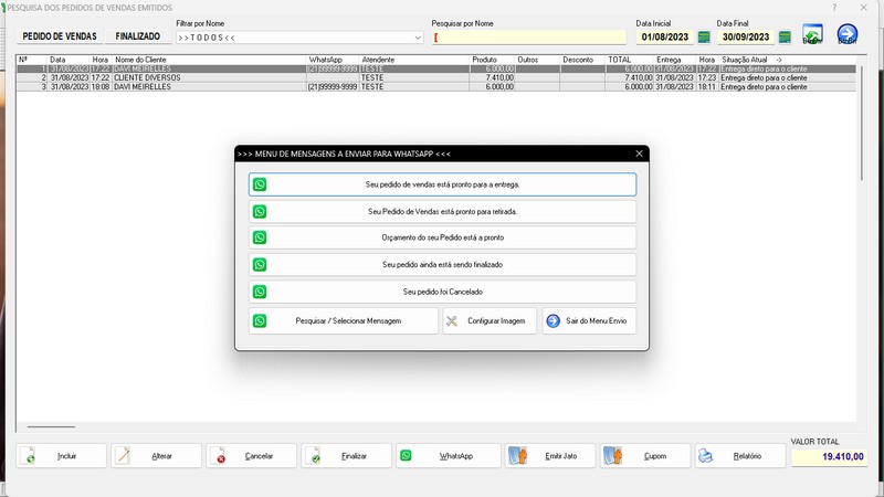 Imagem do Programa Serralheria, Agendamento e Financeiro 7.3 Plus