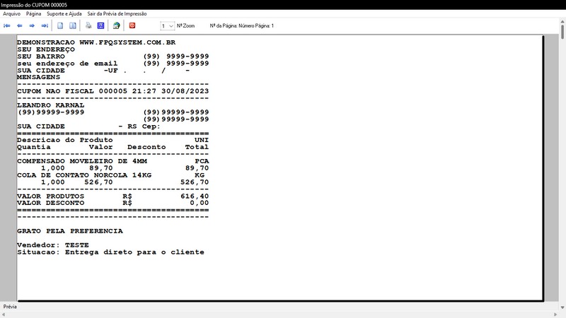 Imagens do Programa Marcenaria v7.9 Plus