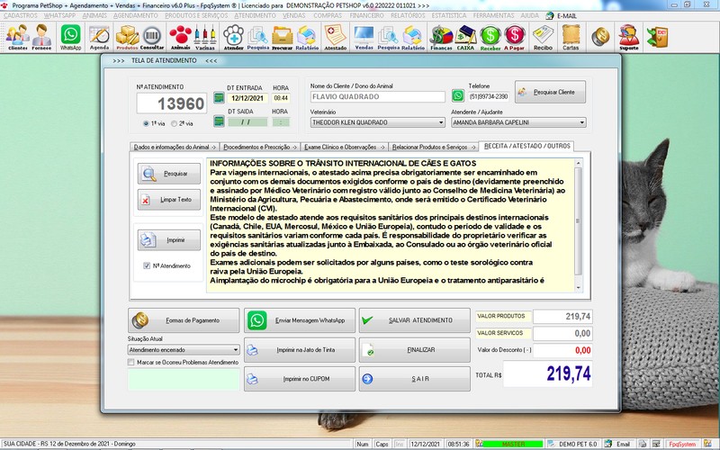 Programa PetShop 6.0 Plus WhatsApp