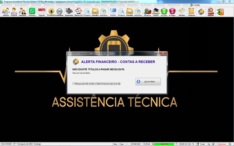 Programa OS Assistência Técnica para Celular 7.0 Plus