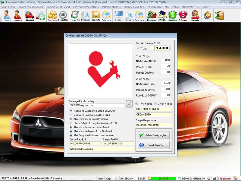 Programa OS Oficina Mecanica com Ordem de Servio e Financeiro v4.0