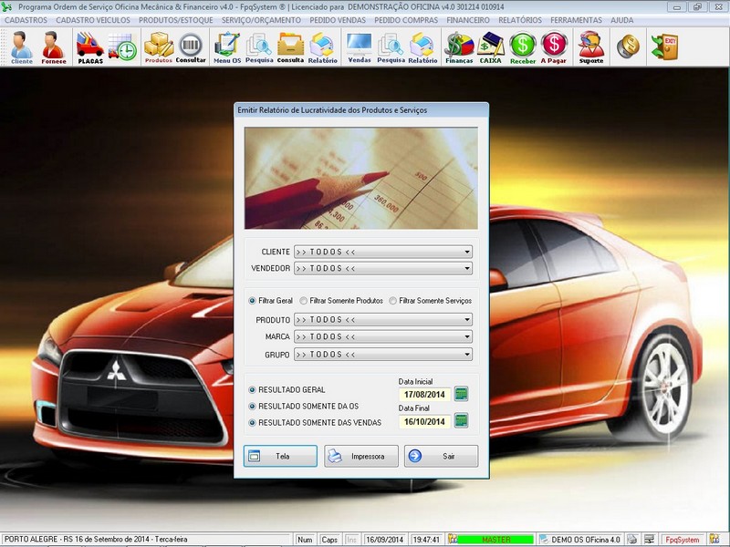Programa OS Oficina Mecanica com Ordem de Servio e Financeiro v4.0