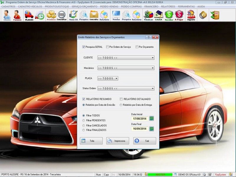 Programa OS Oficina Mecanica com Ordem de Servio e Financeiro v4.0