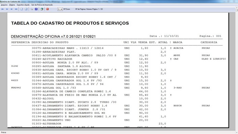 Imagens do Programa