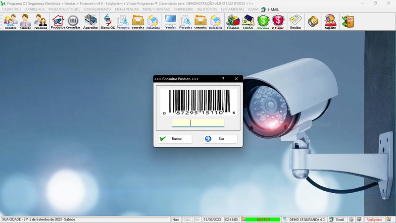 Programa OS Segurança Eletrônica v4.0 - FpqSystem
