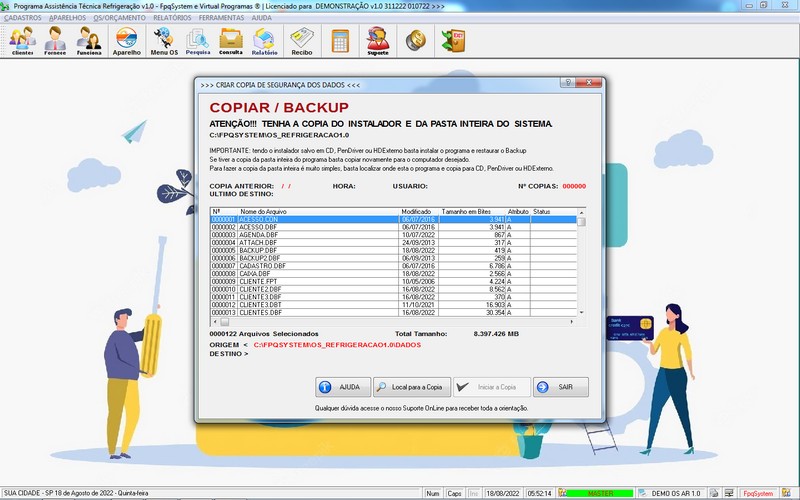 Programa OS Assistência Técnica para Refrigeração 1.0 Plus