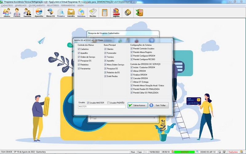 Programa OS Assistência Técnica para Refrigeração 1.0 Plus