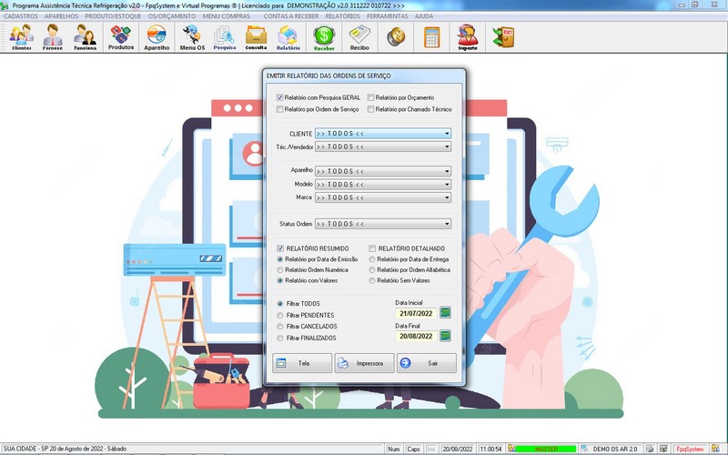 Programa OS Assistência Técnica para Refrigeração 2.0 Plus