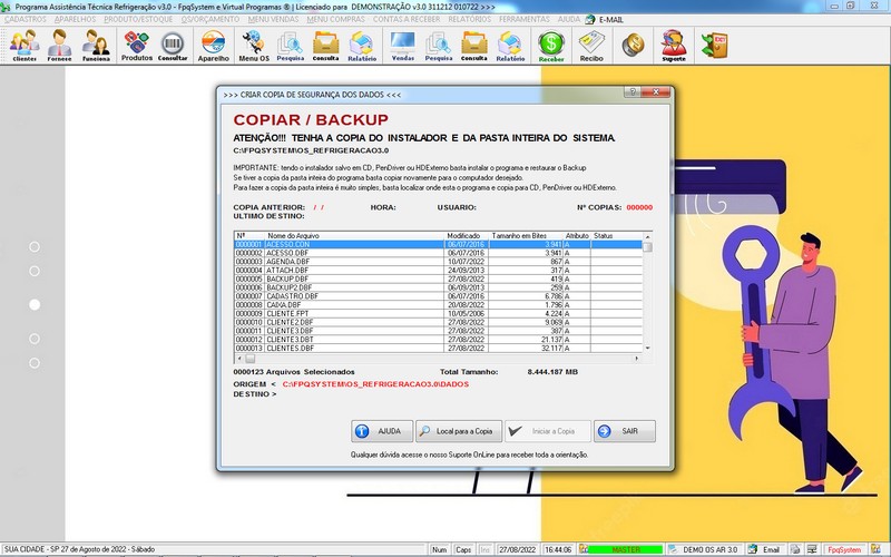 Programa OS Assistência Técnica para Refrigeração 3.0 Plus