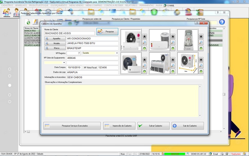 Programa OS Assistncia Tcnica para Refrigerao 3.0 Plus