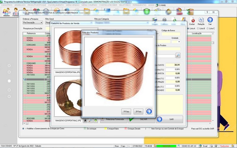 Programa OS Assistência Técnica para Refrigeração 3.0 Plus