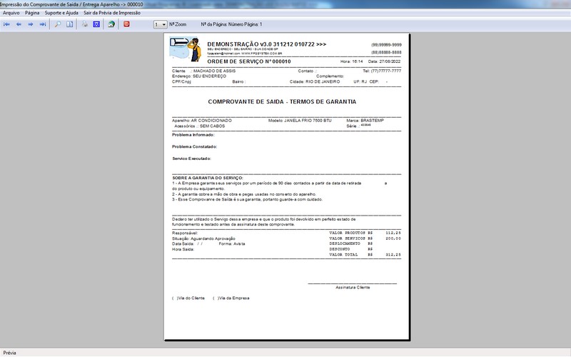 Programa OS Assistência Técnica para Refrigeração 3.0 Plus