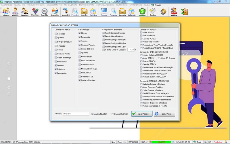 Programa OS Assistência Técnica para Refrigeração 3.0 Plus