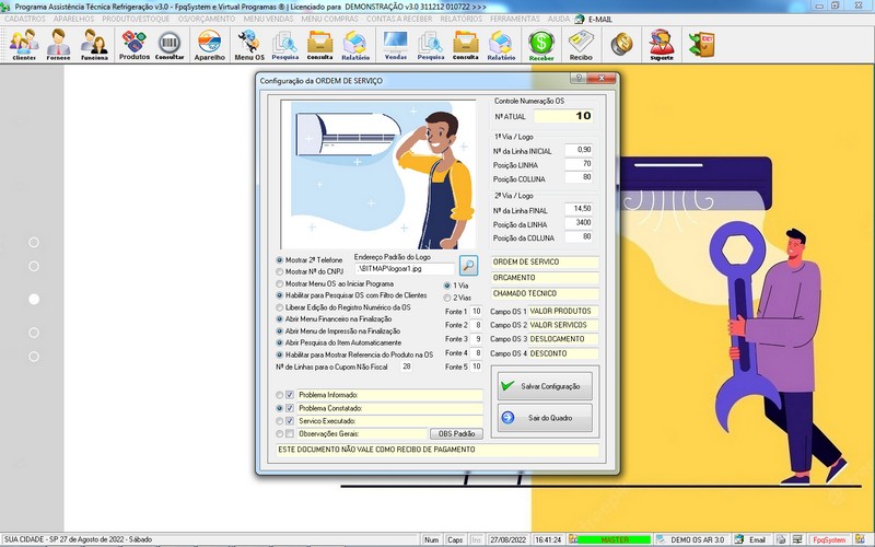 Programa OS Assistência Técnica para Refrigeração 3.0 Plus