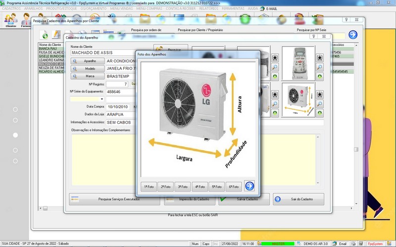 Programa OS Assistência Técnica para Refrigeração 3.0 Plus