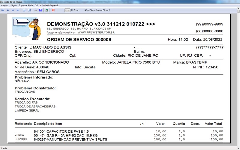 Programa OS Assistência Técnica para Refrigeração 3.0 Plus