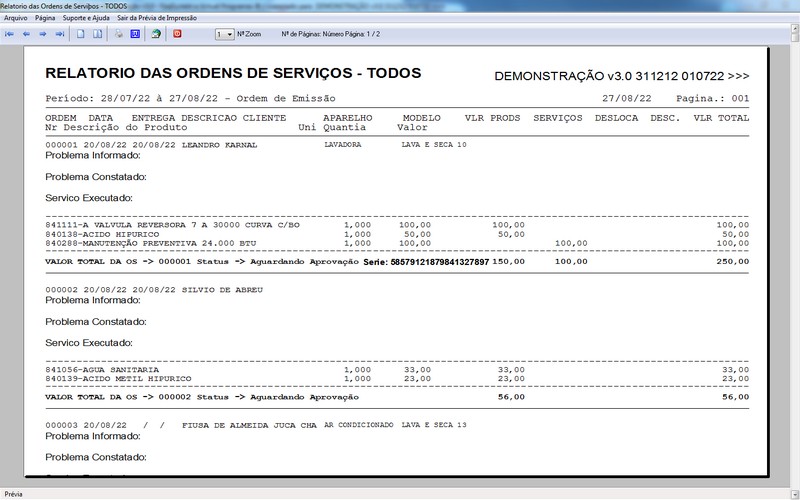 Programa OS Assistência Técnica para Refrigeração 3.0 Plus