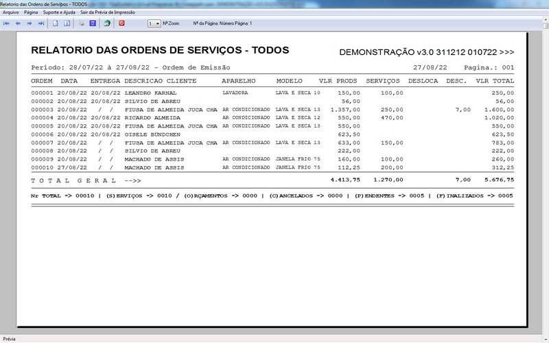 Programa OS Assistência Técnica para Refrigeração 3.0 Plus