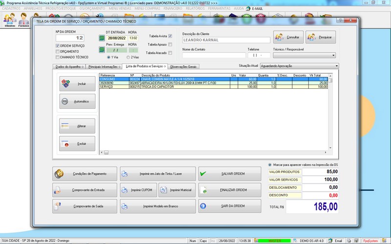 Programa OS Assistência Técnica para Refrigeração 4.0 Plus