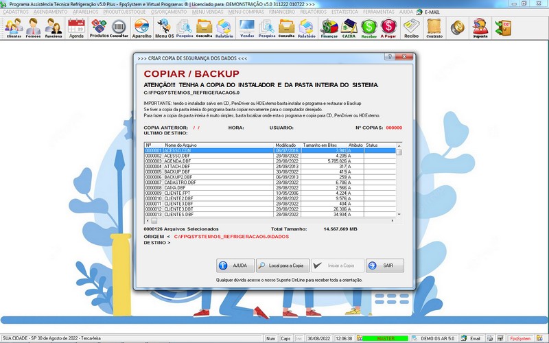 Programa OS Assistncia Tcnica para Refrigerao 5.0 Plus