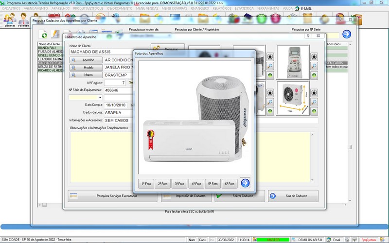 Programa OS Assistência Técnica para Refrigeração 5.0 Plus