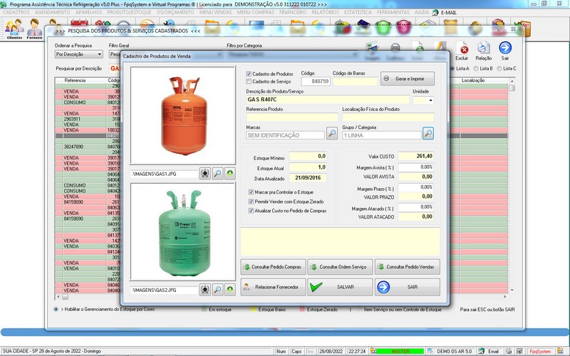 Programa OS Assistncia Tcnica para Refrigerao 5.0 Plus