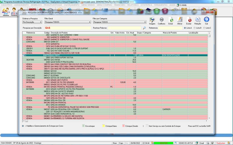 Programa OS Assistência Técnica para Refrigeração 5.0 Plus
