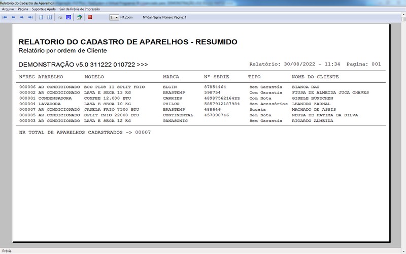 Programa OS Assistência Técnica para Refrigeração 5.0 Plus