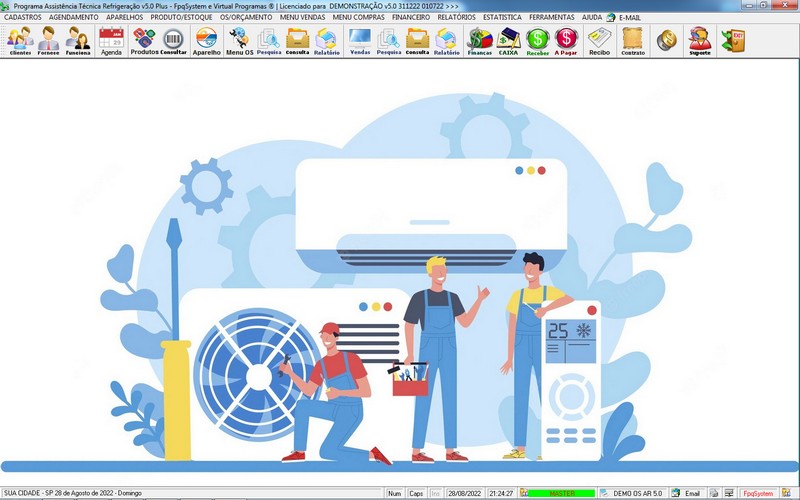 Programa OS Assistncia Tcnica para Refrigerao 5.0 Plus