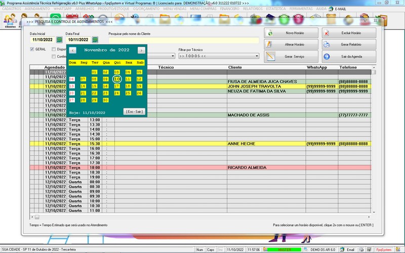 Programa OS Assistência Técnica para Refrigeração 6.0 Plus