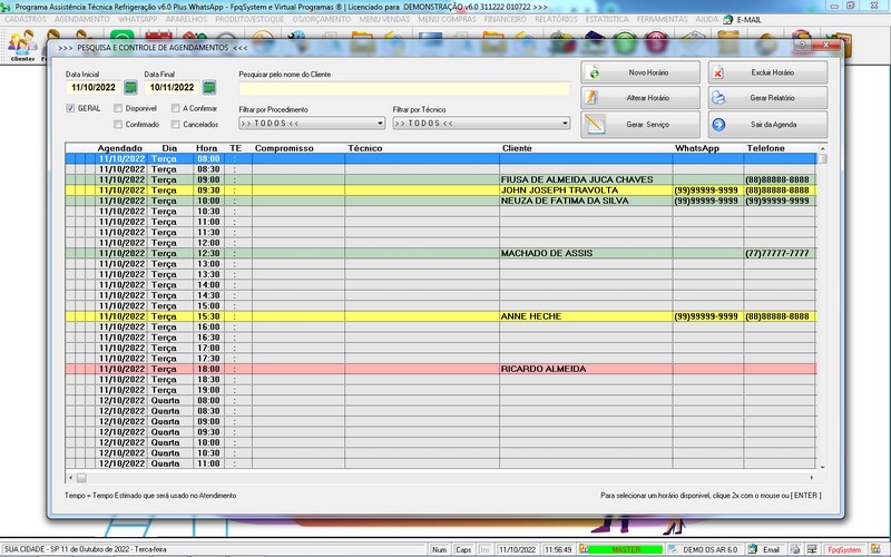 Programa OS Assistência Técnica para Refrigeração 6.0 Plus