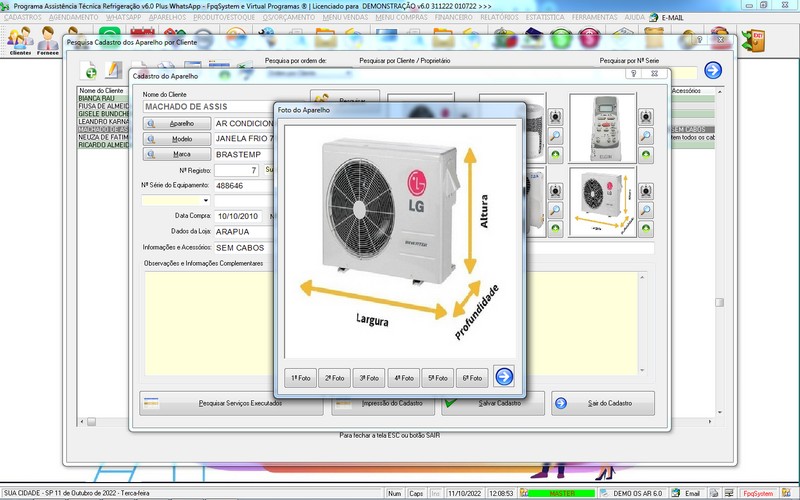 Programa OS Assistência Técnica para Refrigeração 6.0 Plus