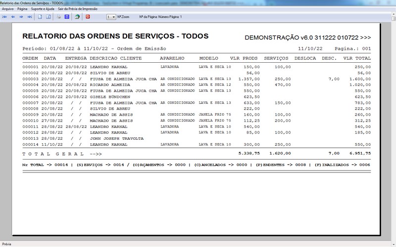 Programa OS Assistência Técnica para Refrigeração 6.0 Plus